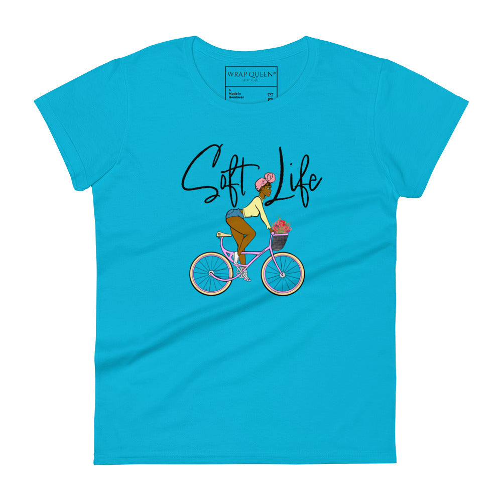 "Soft Life" Bike Ride Women's short sleeve t-shirt