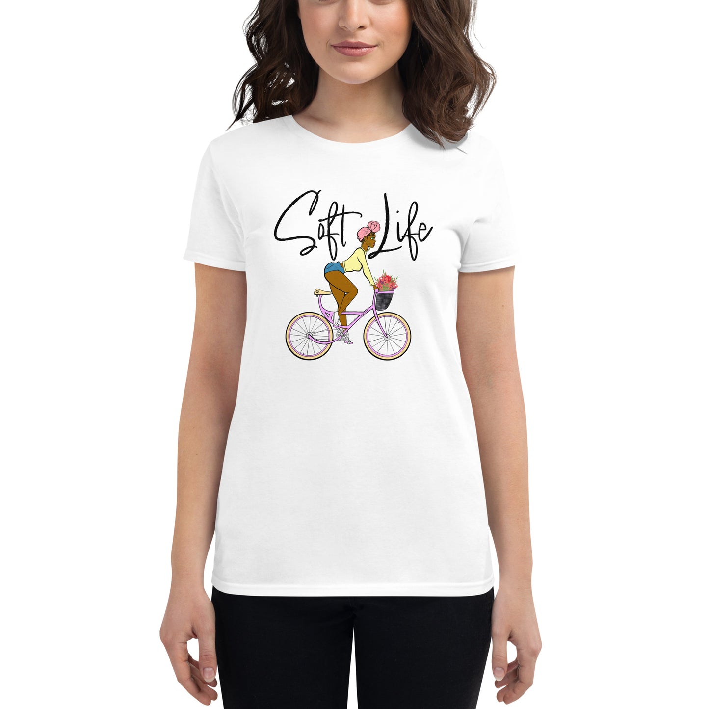 "Soft Life" Bike Ride Women's short sleeve t-shirt
