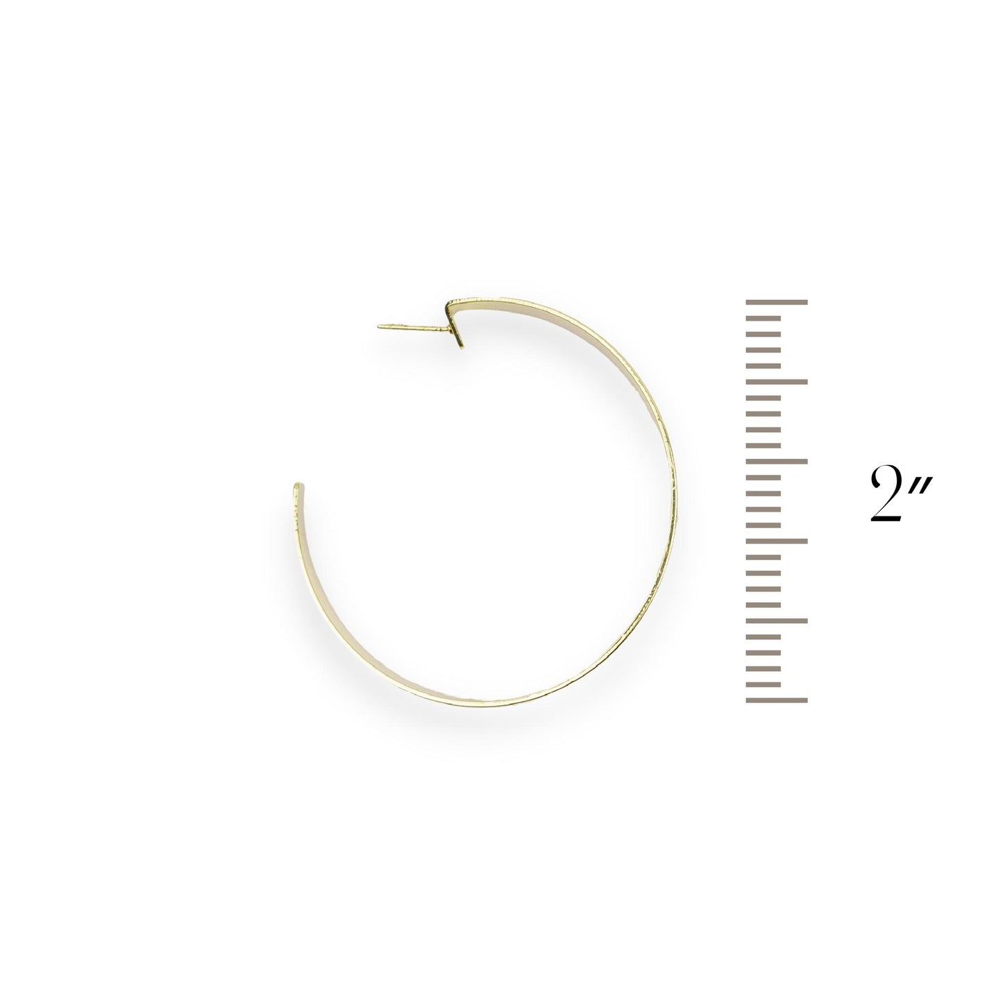 Gold Bangle Earrings