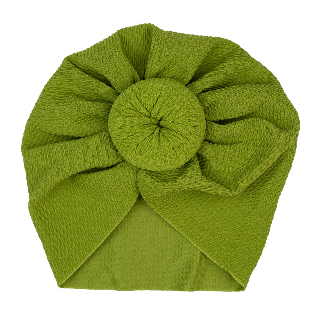 Baby Queen Lime Green Bun Head Wrap