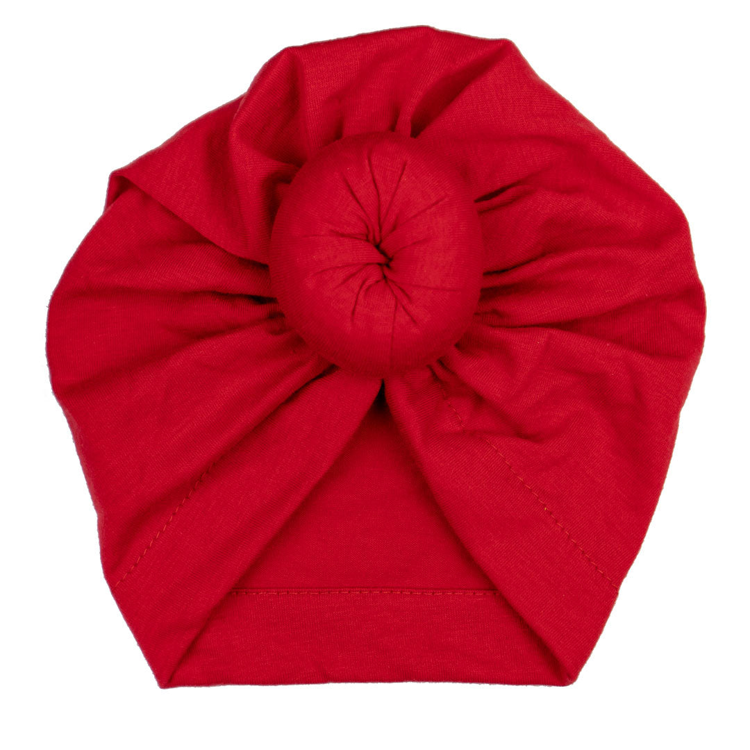 Baby Queen Textured Red Bun Head Wrap