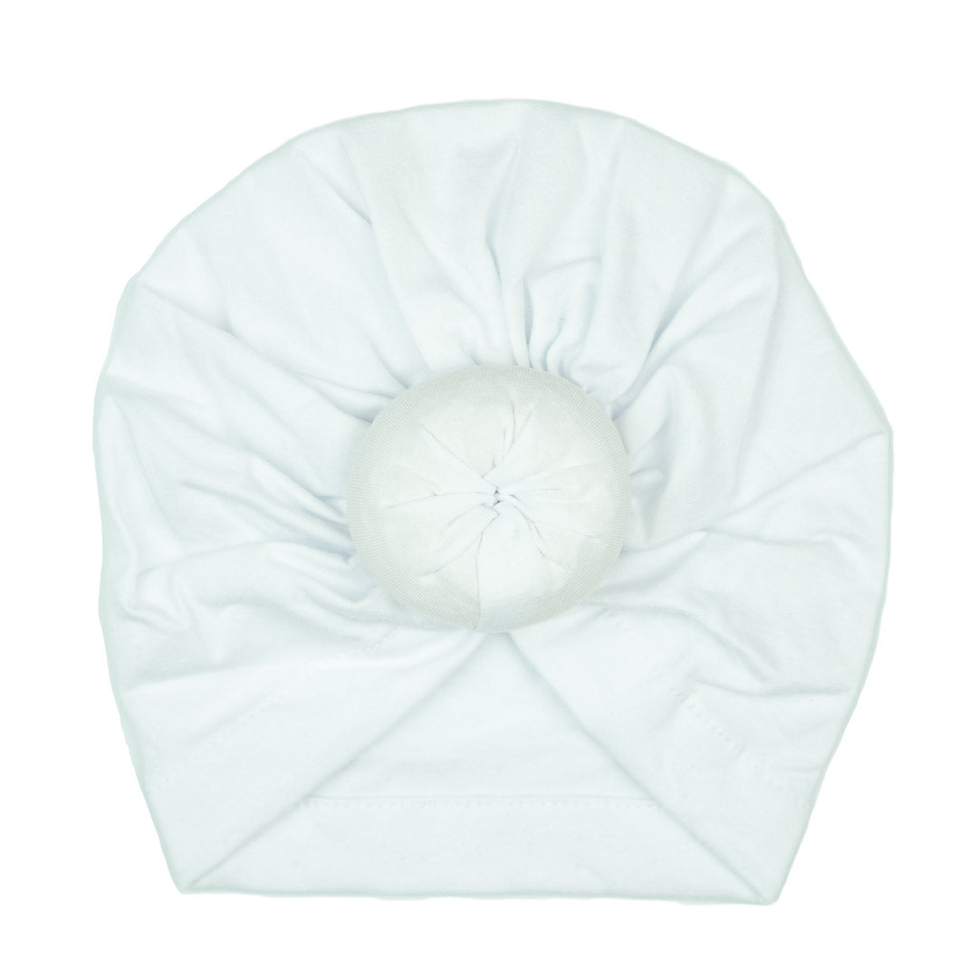 Baby Queen White Bun Head Wrap