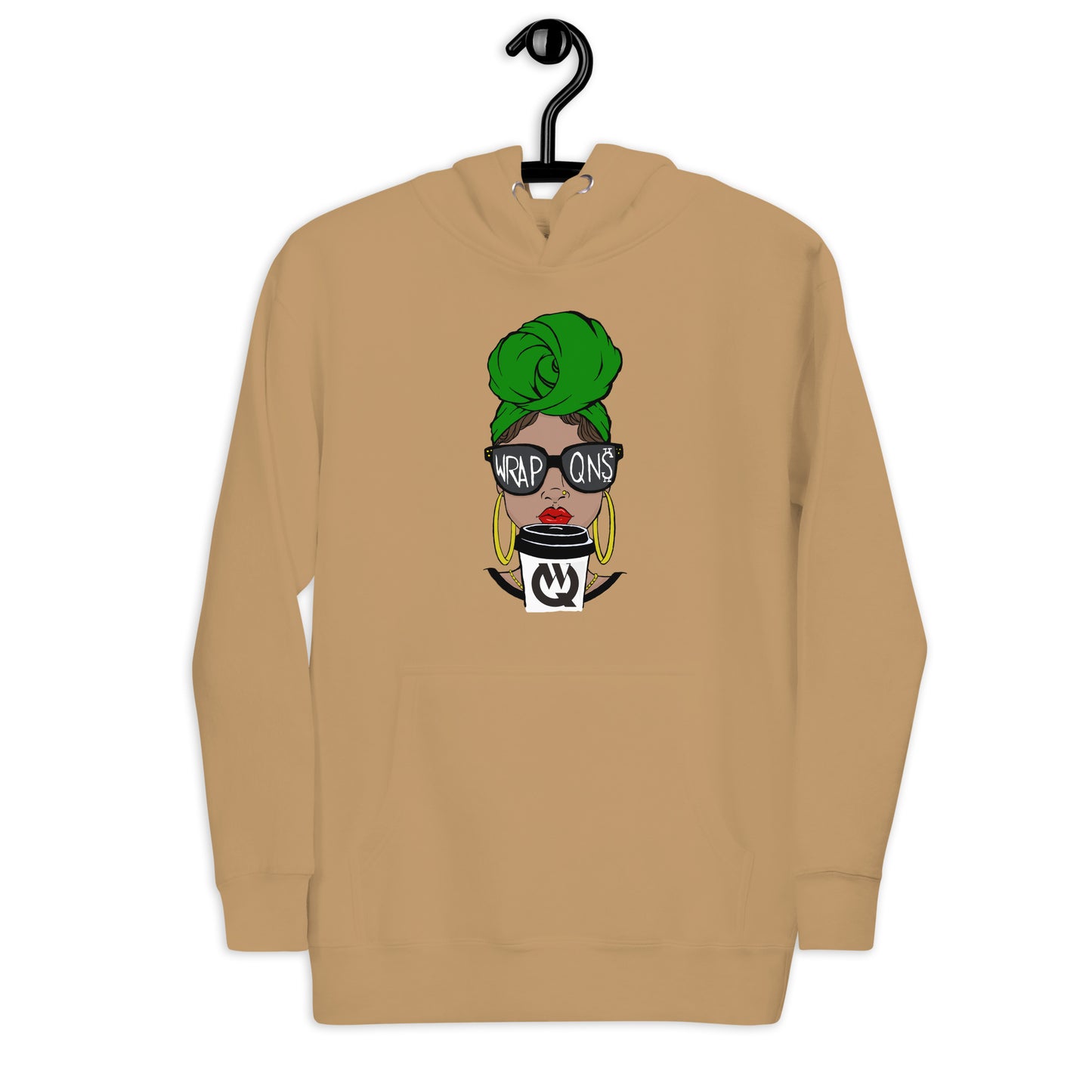 Mocha Latte Wrap Queen® Premium Hoodie