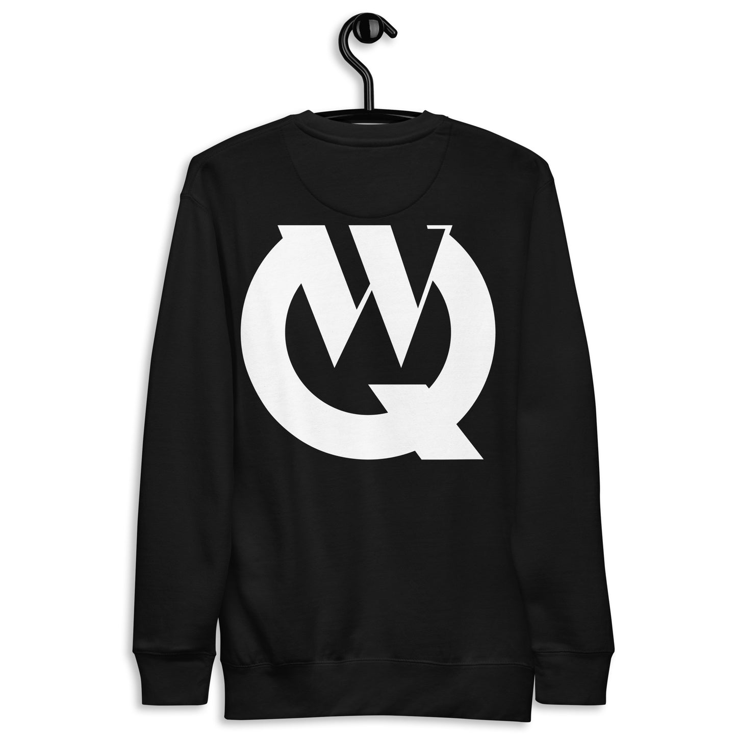 WrapQueen Crown Premium Black Sweatshirt
