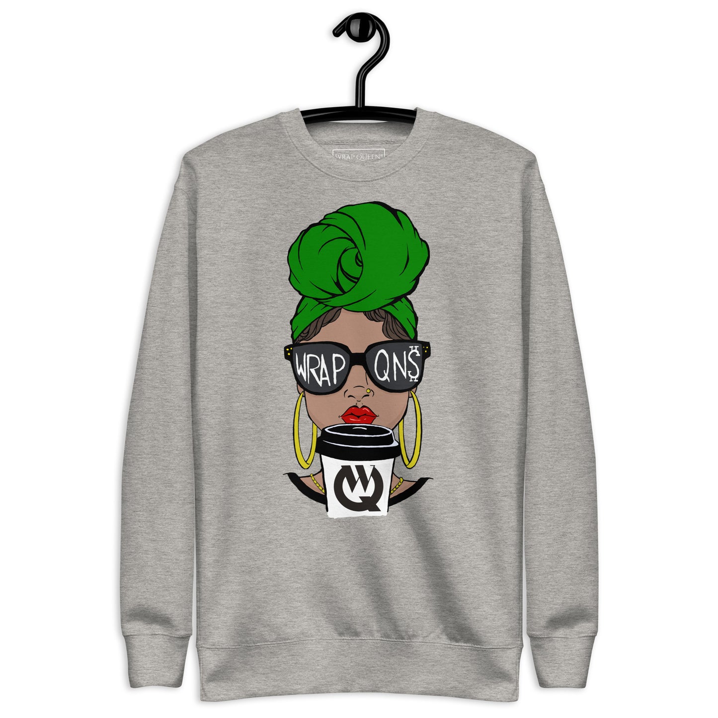 Mocha Latte Wrap Queen® Premium Sweatshirt