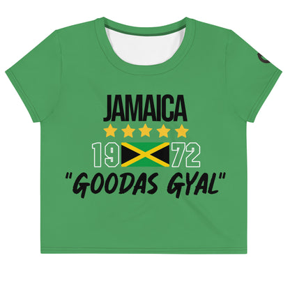 "Goodas Gyal" Jamaican Crop Tee