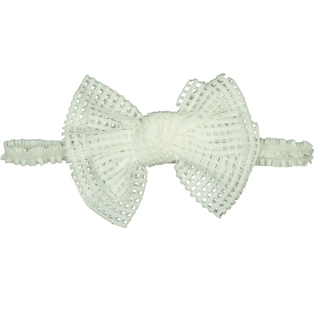 Baby Queen White Mesh Head Band