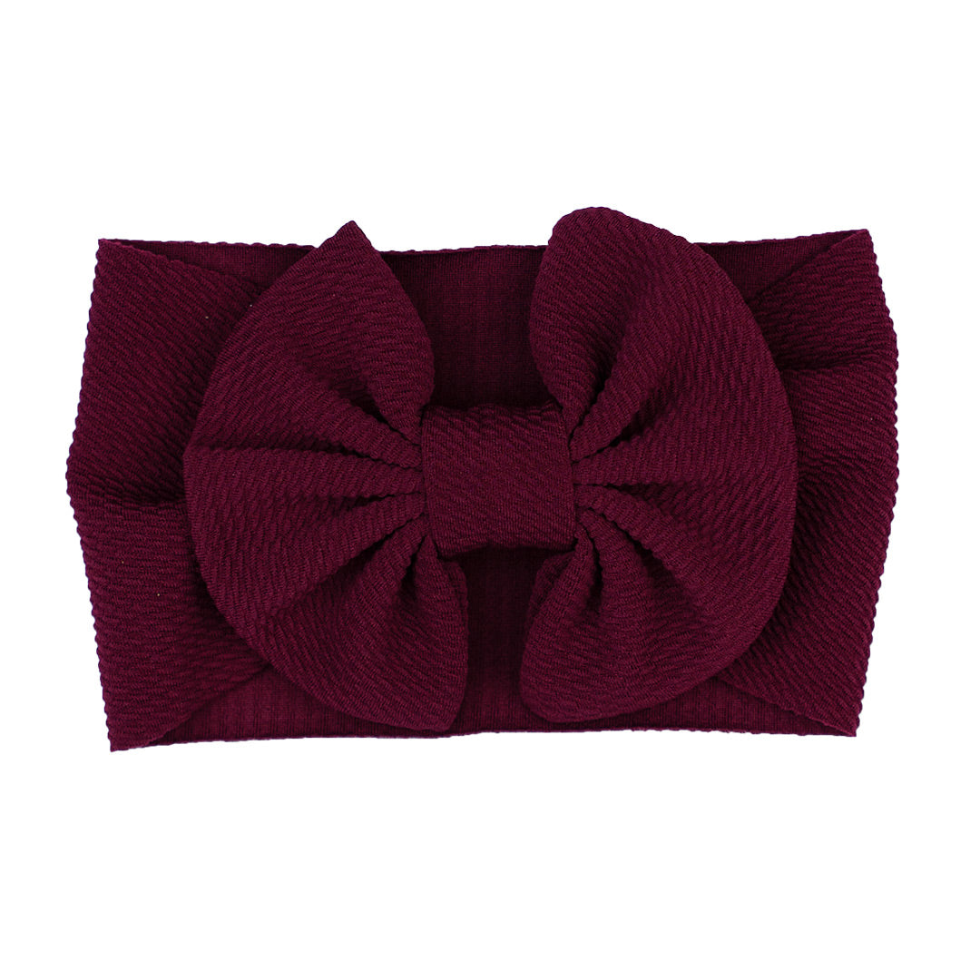 Baby Queen Wine Red Bow Head Band