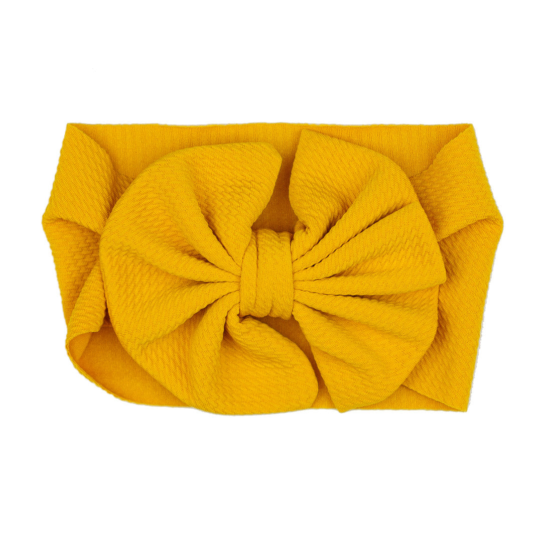 Baby Queen Mustard Bow Head Band
