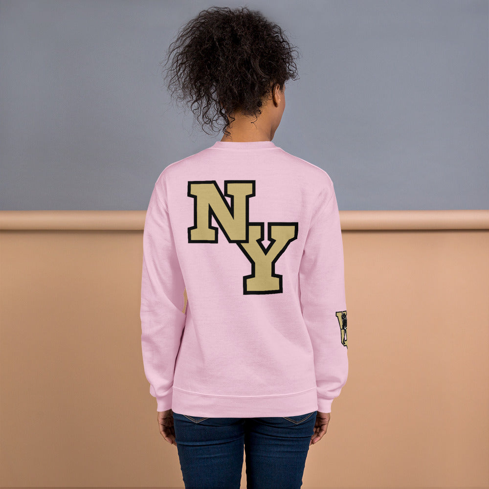 MLB Varsity Crop Sweatshirt NY Yankees Lavender