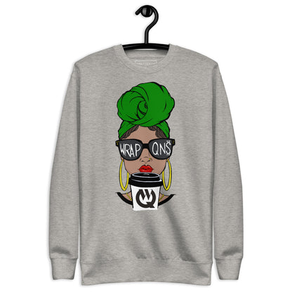 Mocha Latte Wrap Queen® Premium Sweatshirt