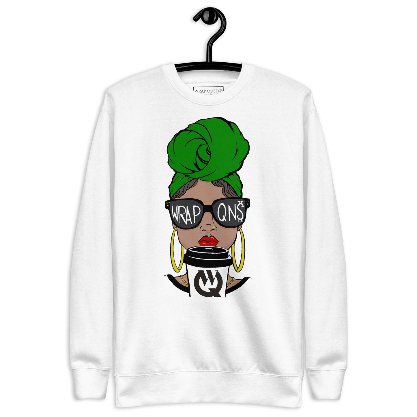 Mocha Latte Wrap Queen® Premium Sweatshirt